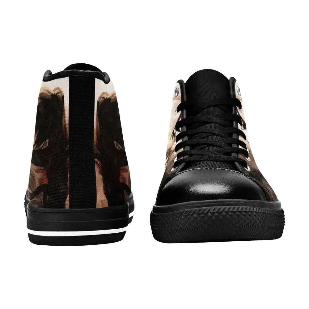 Black Clover Nacht Faust Shoes High Tops Sneakers for Kids and Adults