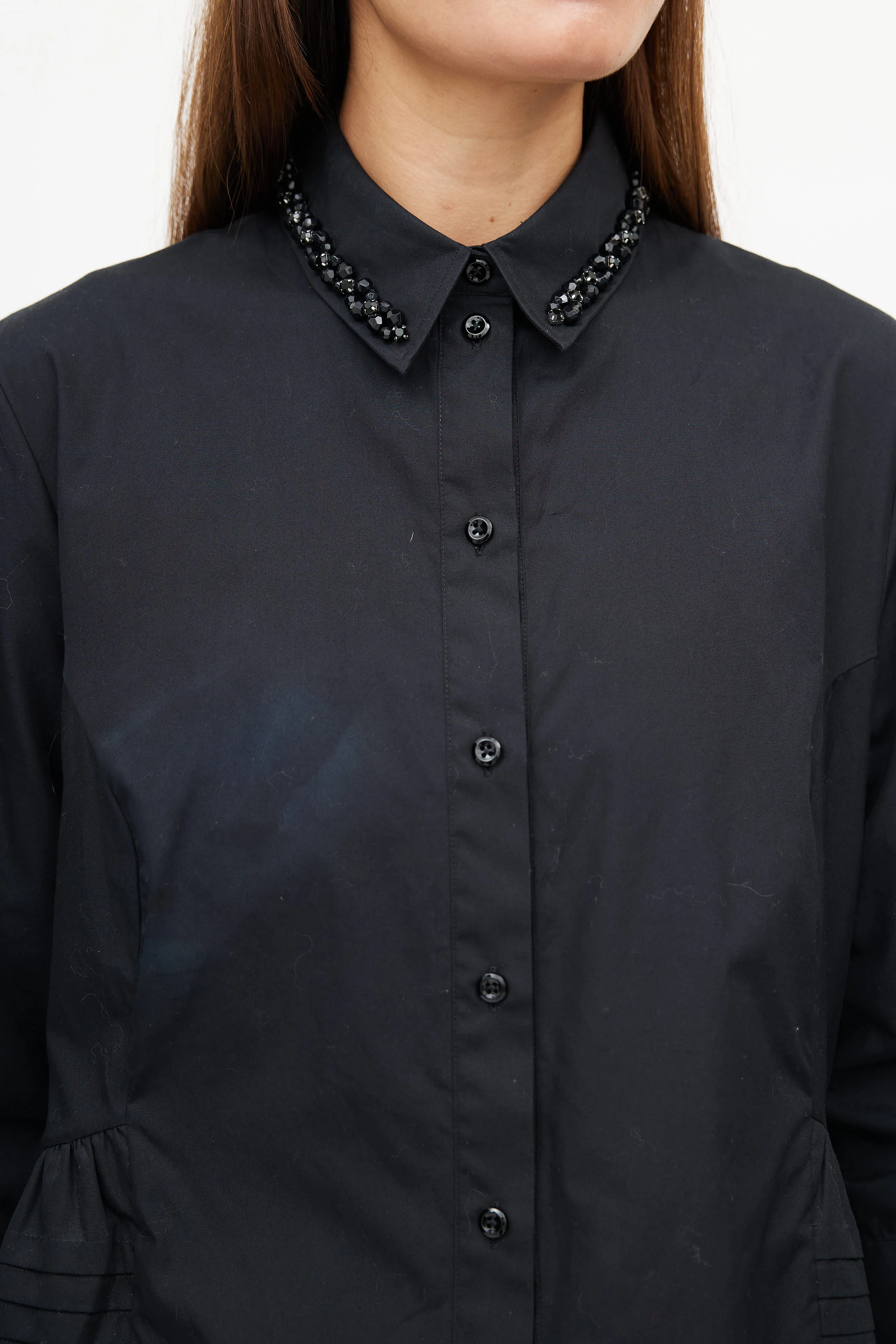 Black Jewel Embellished Shirt
