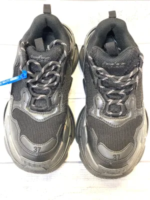 Black Shoes Designer Balenciaga, Size 7 Neutral Base Durable Build Trail Running