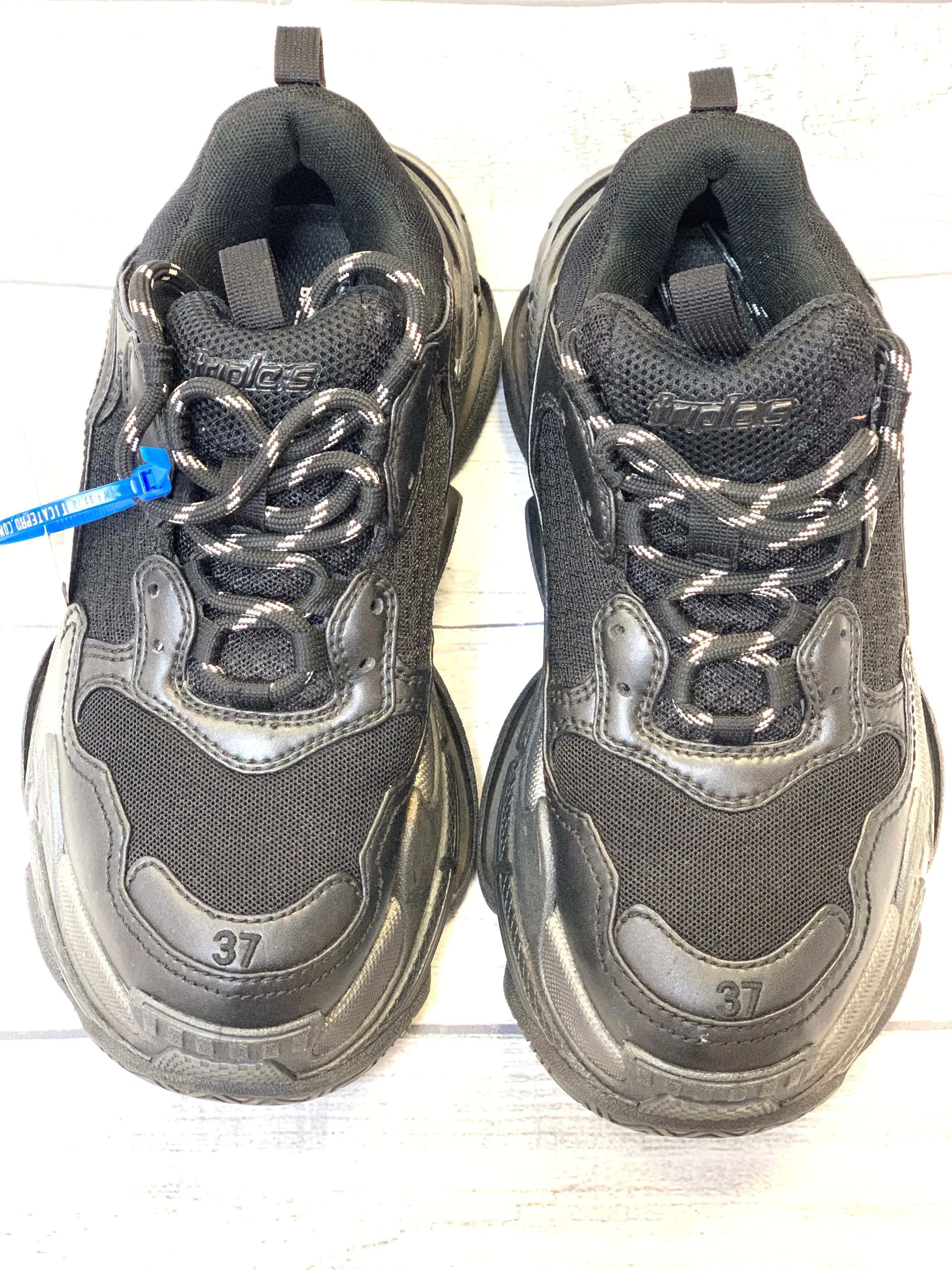 Black Shoes Designer Balenciaga, Size 7 Neutral Base Durable Build Trail Running