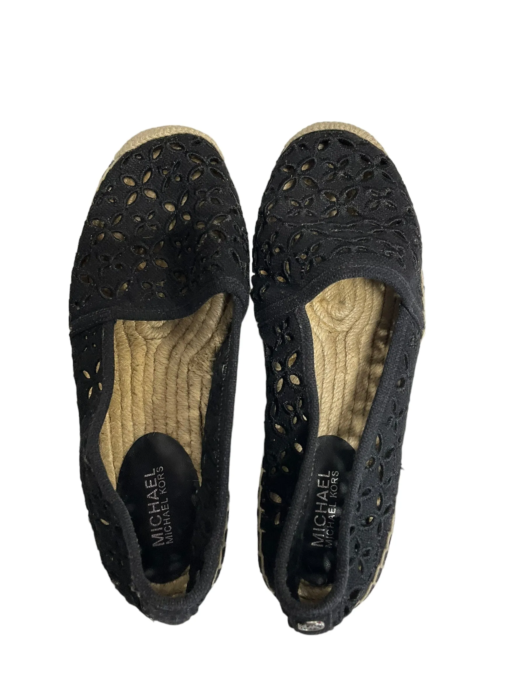 Black Shoes Designer Michael By Michael Kors, Size 6 Ventilation Perforation System Rock Path
