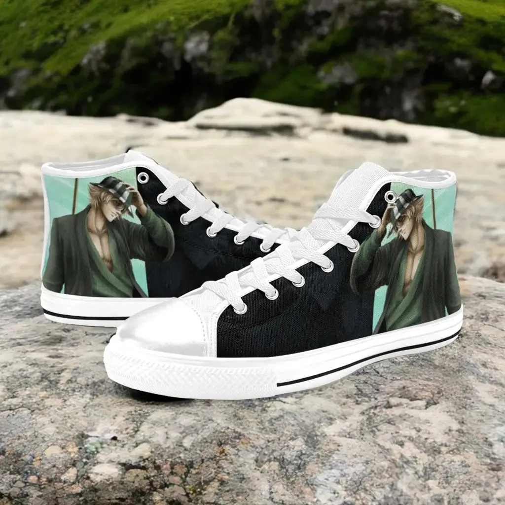 Bleach Kisuke Urahara Shoes High Top Sneakers for Kids and Adults