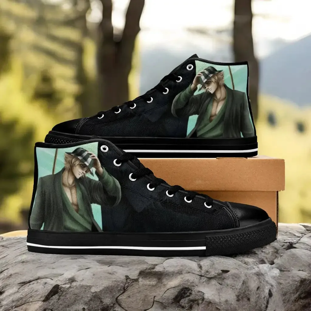 Bleach Kisuke Urahara Shoes High Top Sneakers for Kids and Adults