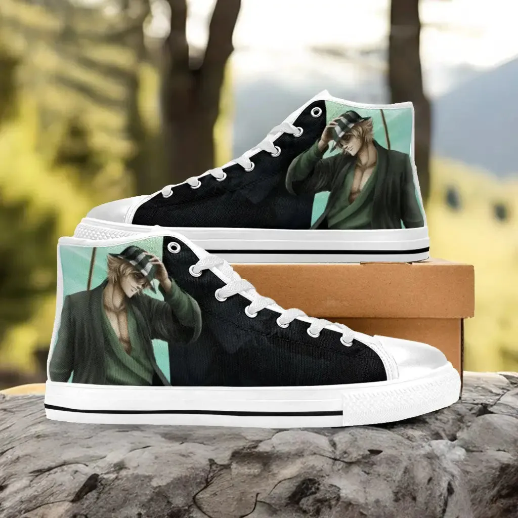 Bleach Kisuke Urahara Shoes High Top Sneakers for Kids and Adults