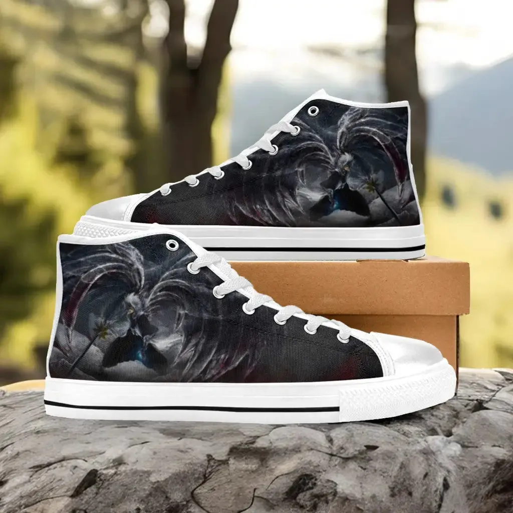 Bleach Toushirou Hitsugaya Bankai Shoes High Top Sneakers for Kids and Adults