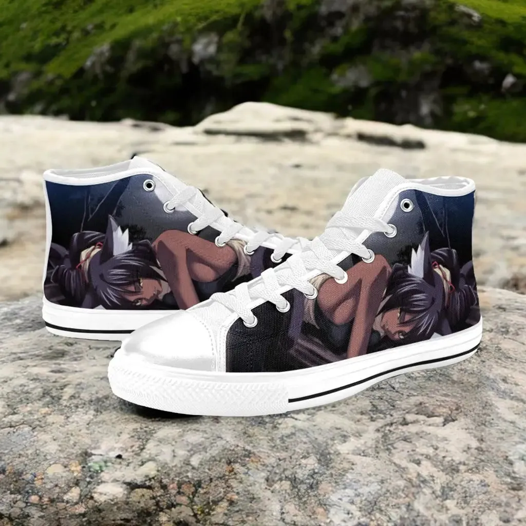 Bleach Yoruichi Shihouin Shoes High Top Sneakers for Kids and Adults