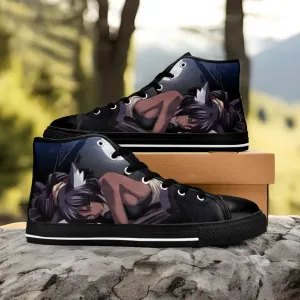 Bleach Yoruichi Shihouin Shoes High Top Sneakers for Kids and Adults