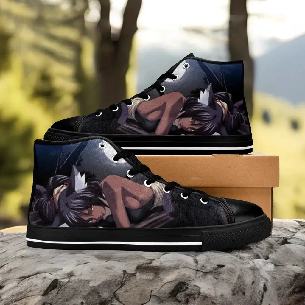 Bleach Yoruichi Shihouin Shoes High Top Sneakers for Kids and Adults