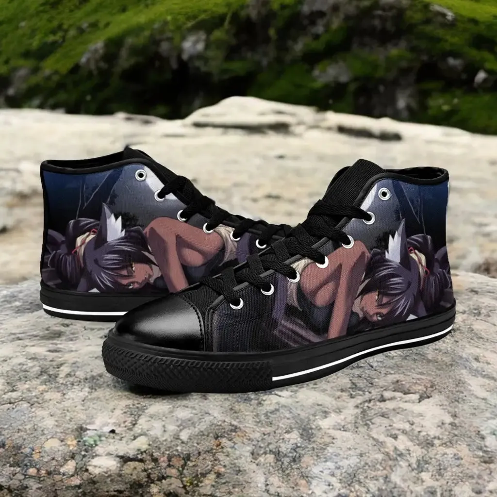 Bleach Yoruichi Shihouin Shoes High Top Sneakers for Kids and Adults