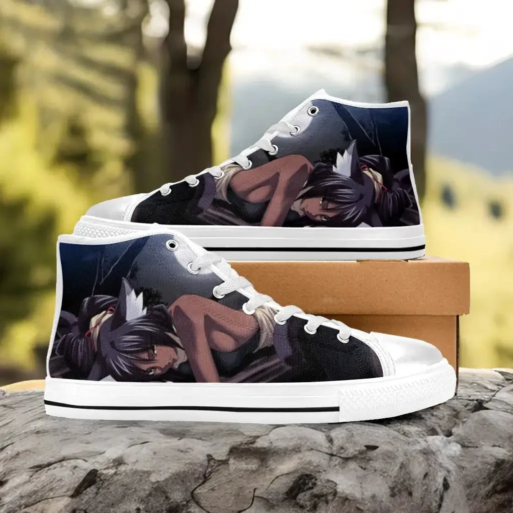 Bleach Yoruichi Shihouin Shoes High Top Sneakers for Kids and Adults