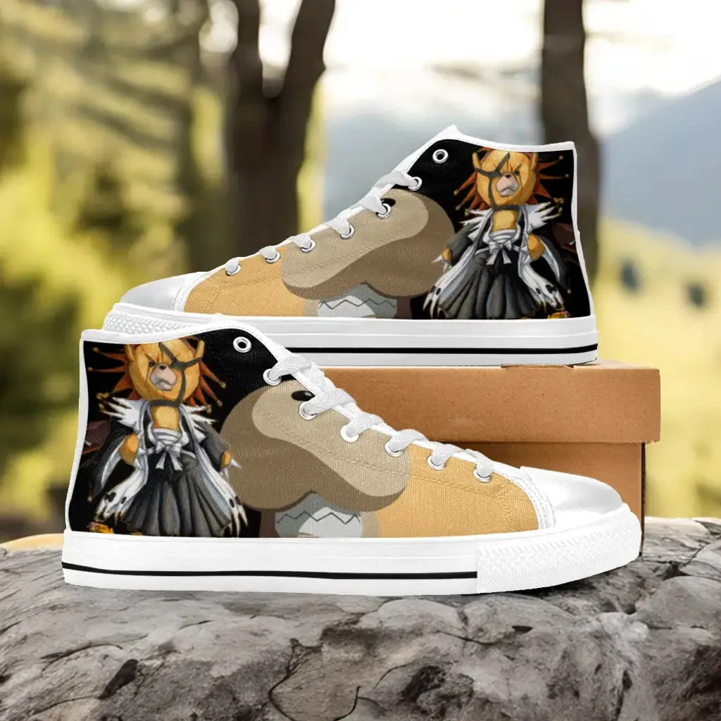 Bleach Zaraki Kenpachi Kon Shoes High Top Sneakers for Kids and Adults