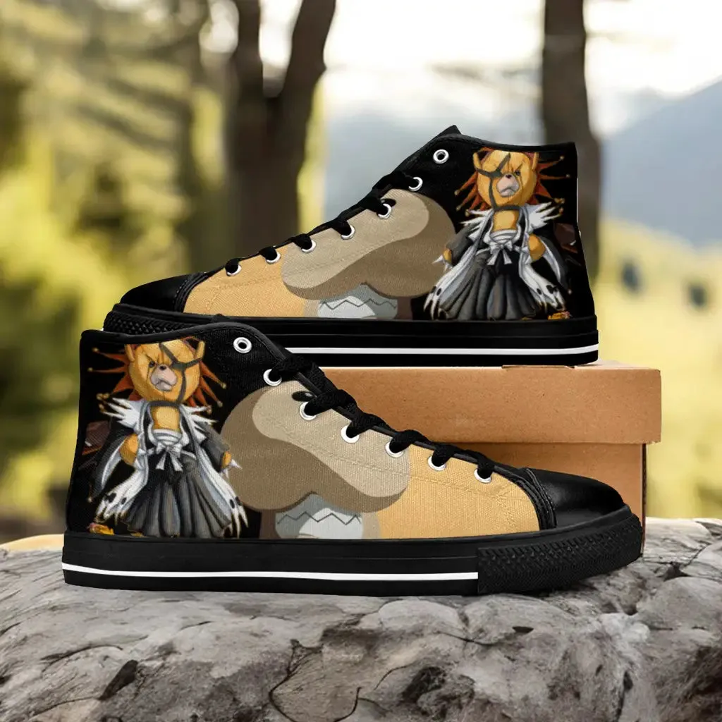 Bleach Zaraki Kenpachi Kon Shoes High Top Sneakers for Kids and Adults