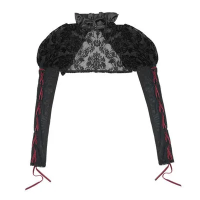 Blood Supply~Night Visit with Vampire~Halloween Goth Black Bolero