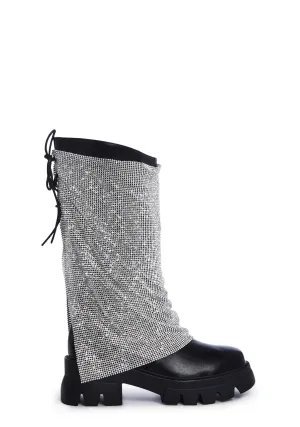 Bloomfield Chainmail Ankle Boots - Silver