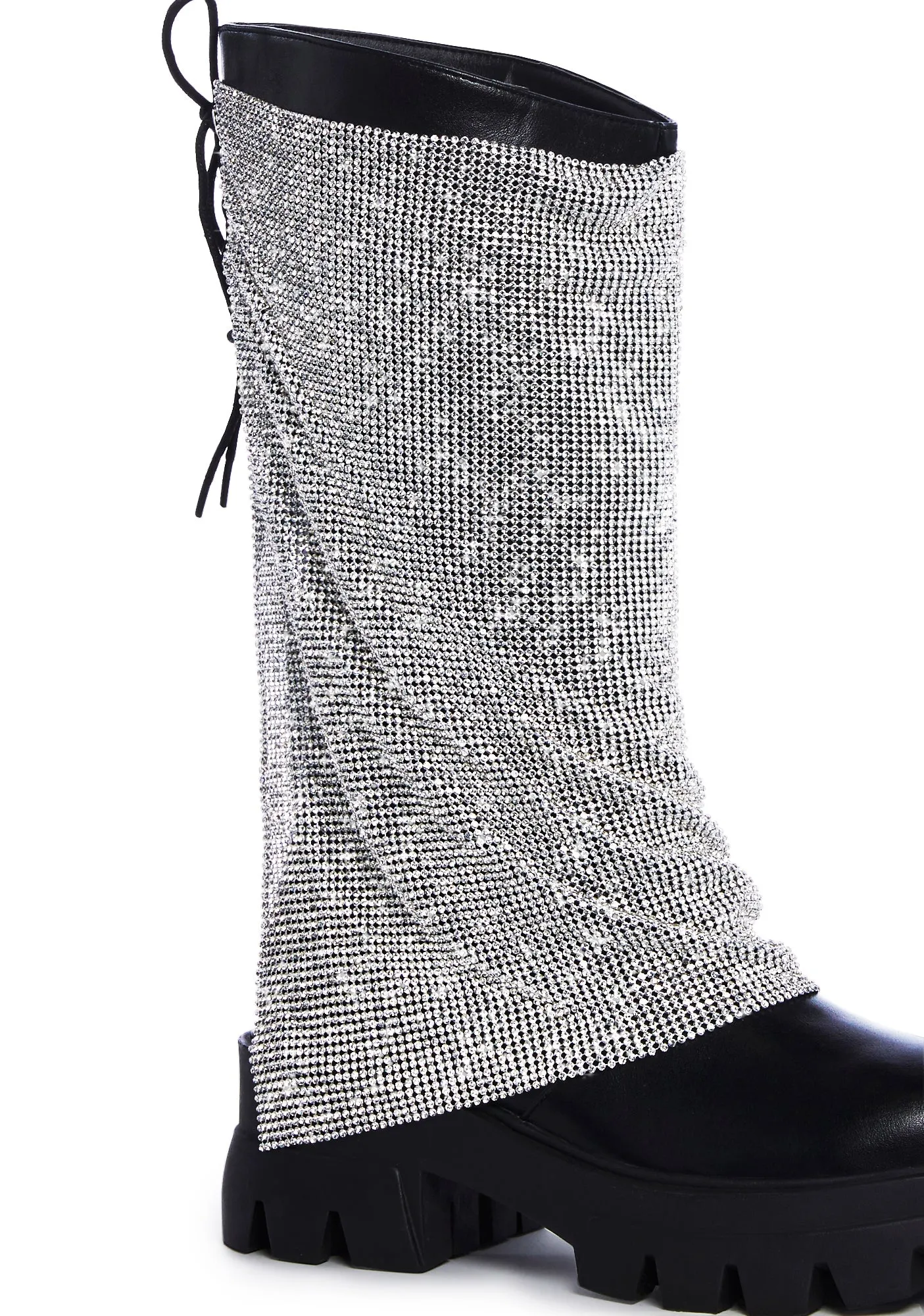 Bloomfield Chainmail Ankle Boots - Silver