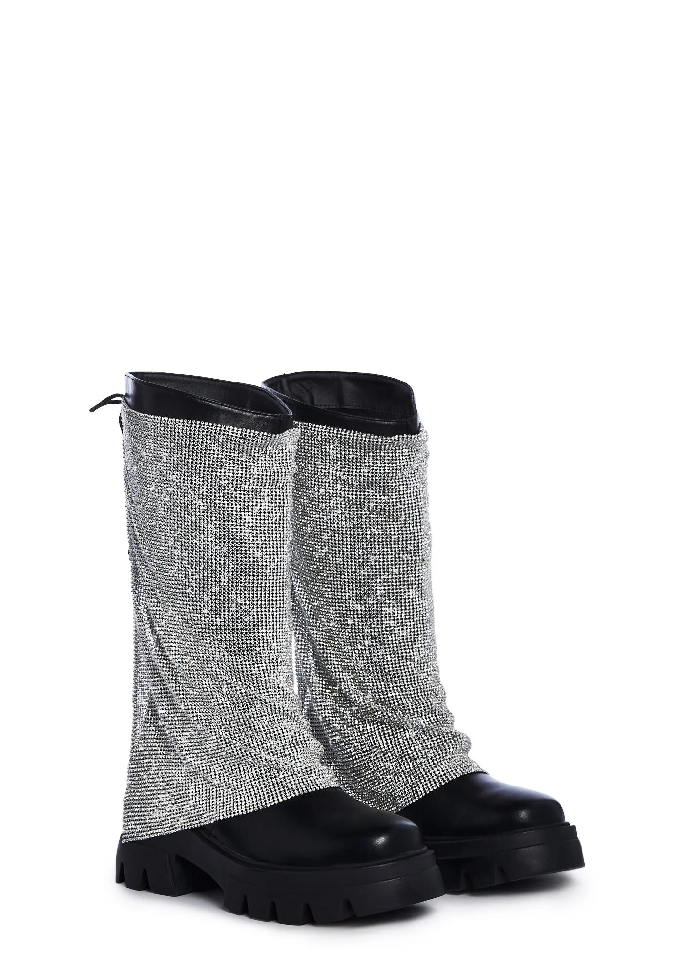 Bloomfield Chainmail Ankle Boots - Silver