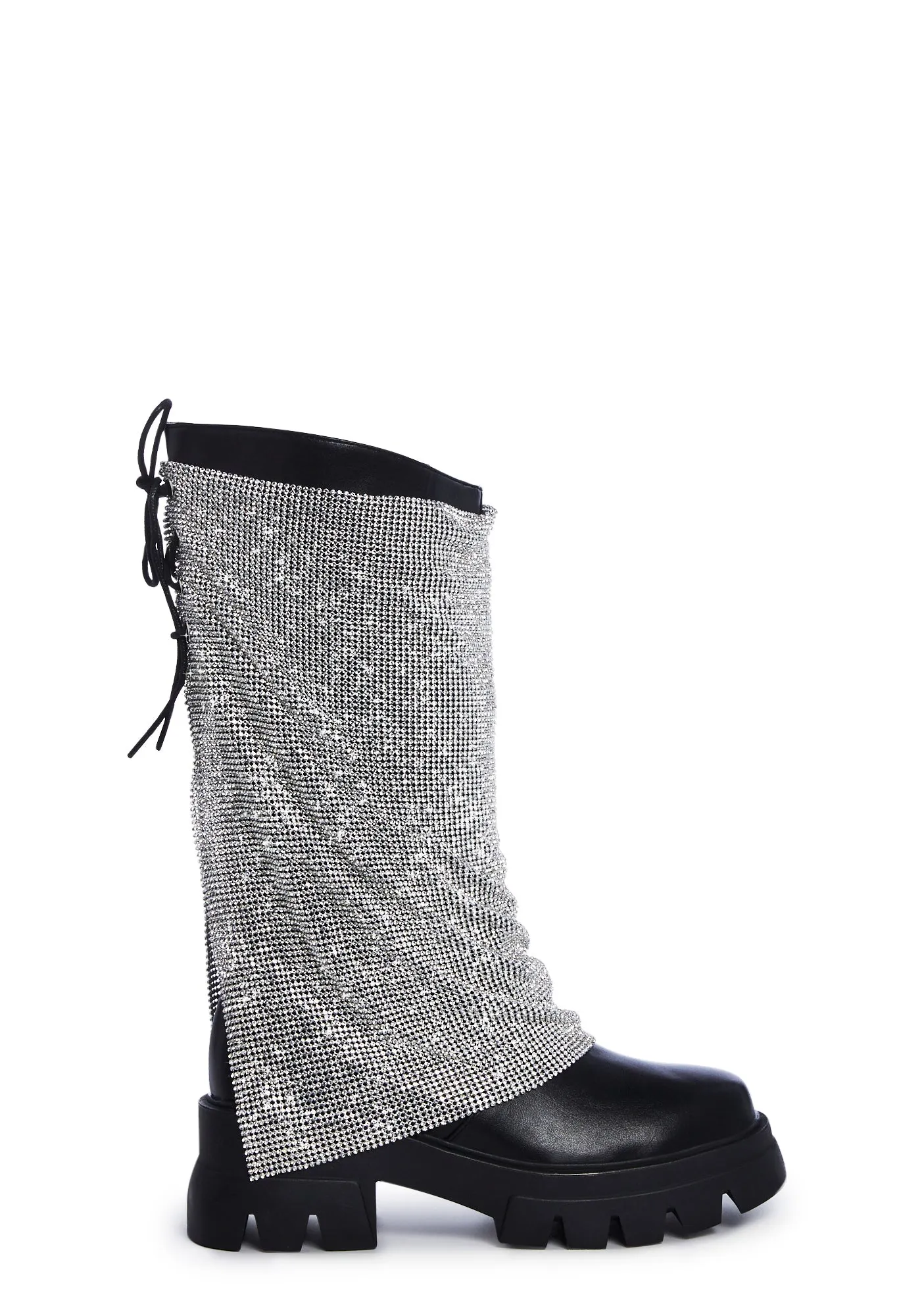 Bloomfield Chainmail Ankle Boots - Silver