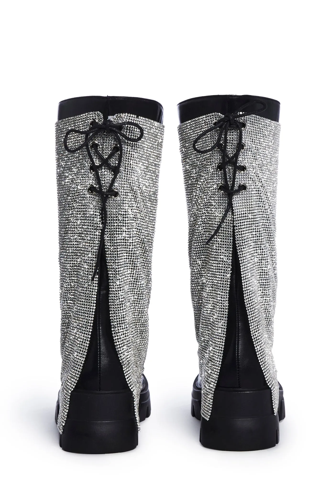 Bloomfield Chainmail Ankle Boots - Silver