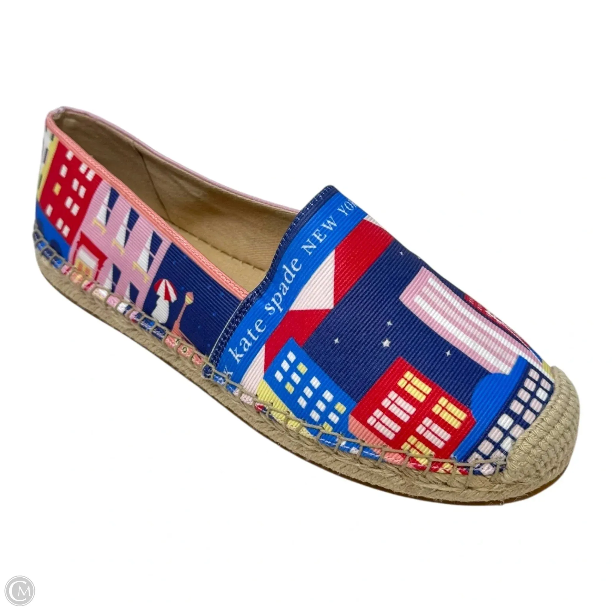City Map Espadrille Shoes Designer By Kate Spade In Multi-colored, Size: 7 Performance