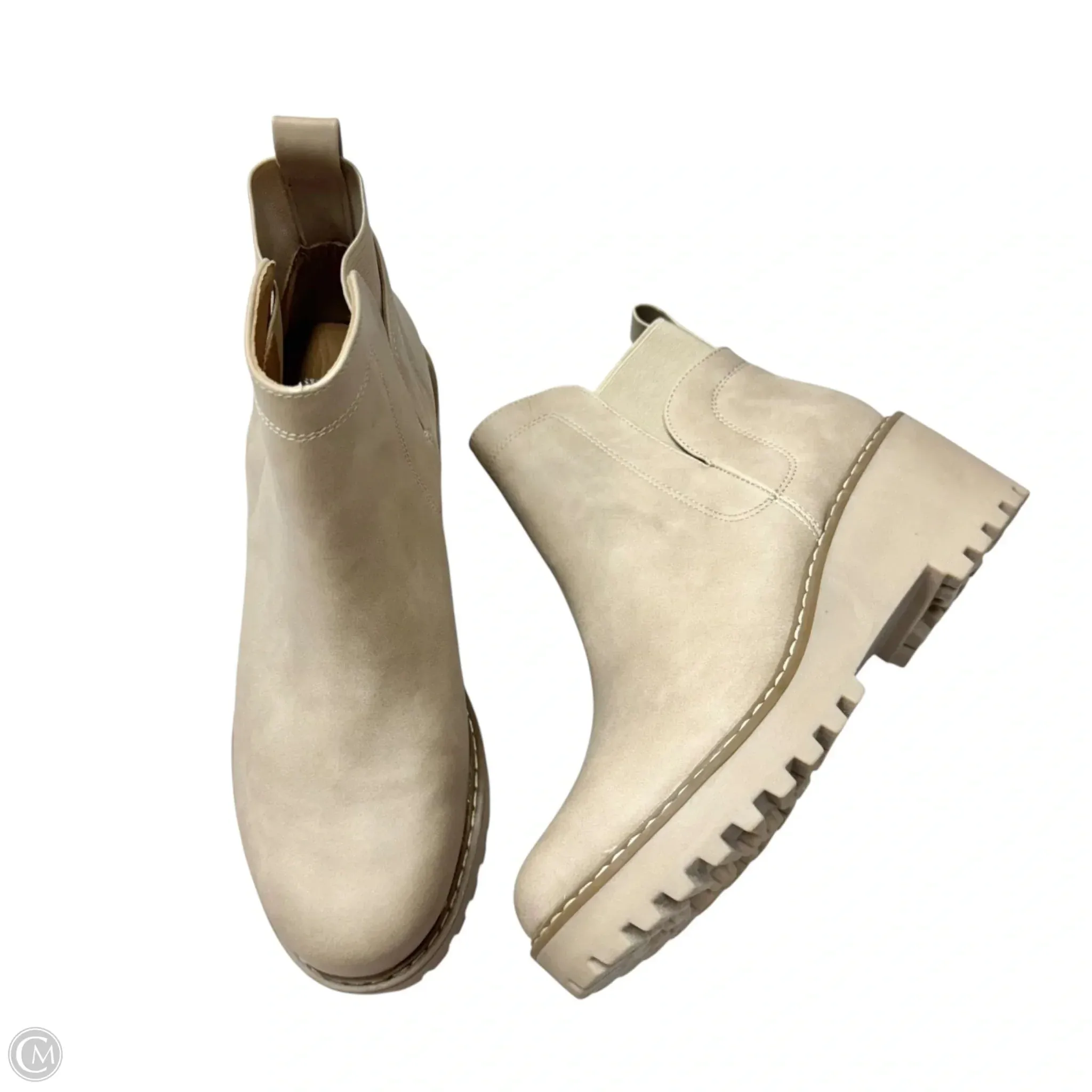 Boots Ankle Heels By Dolce Vita In Beige, Size: 7.5 Reinforced Seams