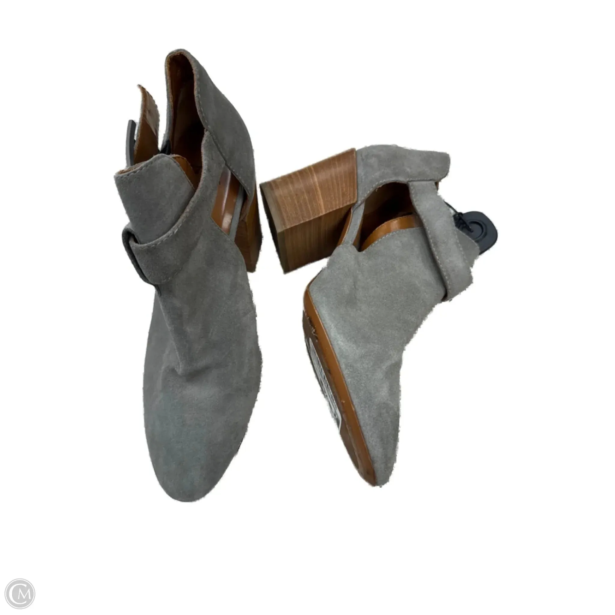 Cushioning Pods Street Edge Boots Designer By Aquazzura In Grey, Size: 9.5