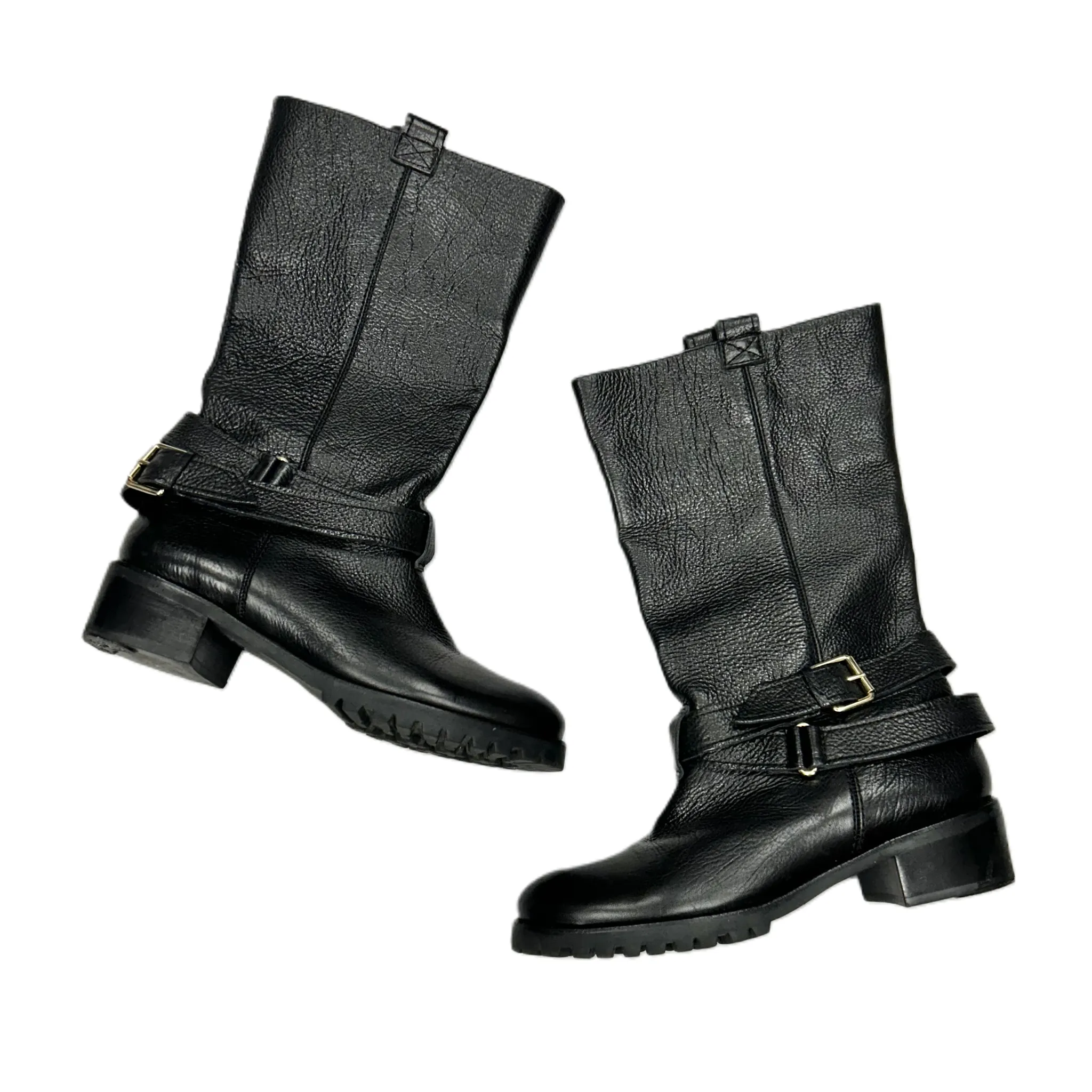Boots Designer By Diane Von Furstenberg In Black, Size: 8 Padded collar Ventilated Mesh Cold Weather