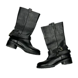 Boots Designer By Diane Von Furstenberg In Black, Size: 8 Padded collar Ventilated Mesh Cold Weather