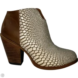 Breathable mesh design Spring Bloom Boots Designer By Freebird In Cream & Tan, Size: 8