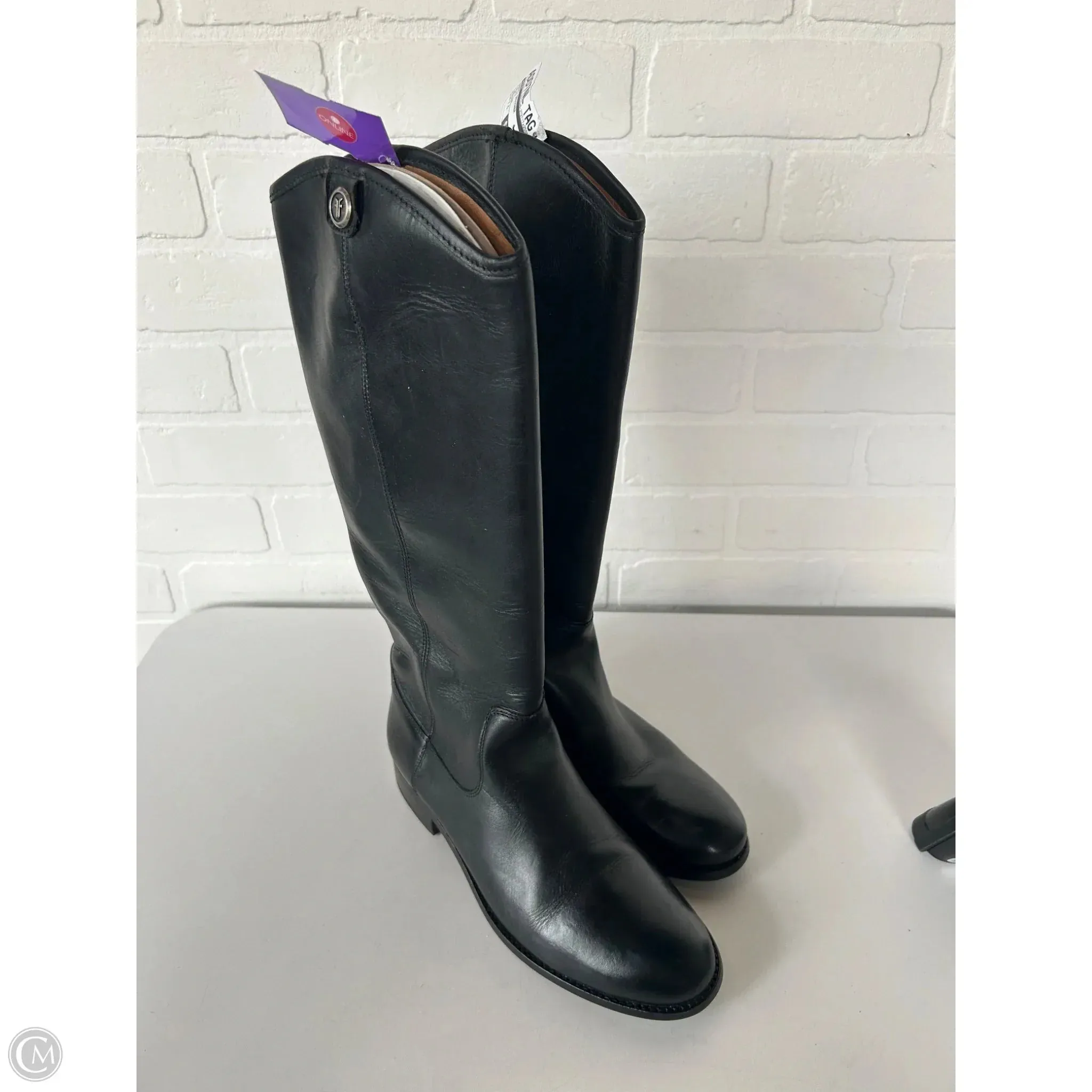 Flexibility Feature Boots Designer By Frye In Black, Size: 7.5