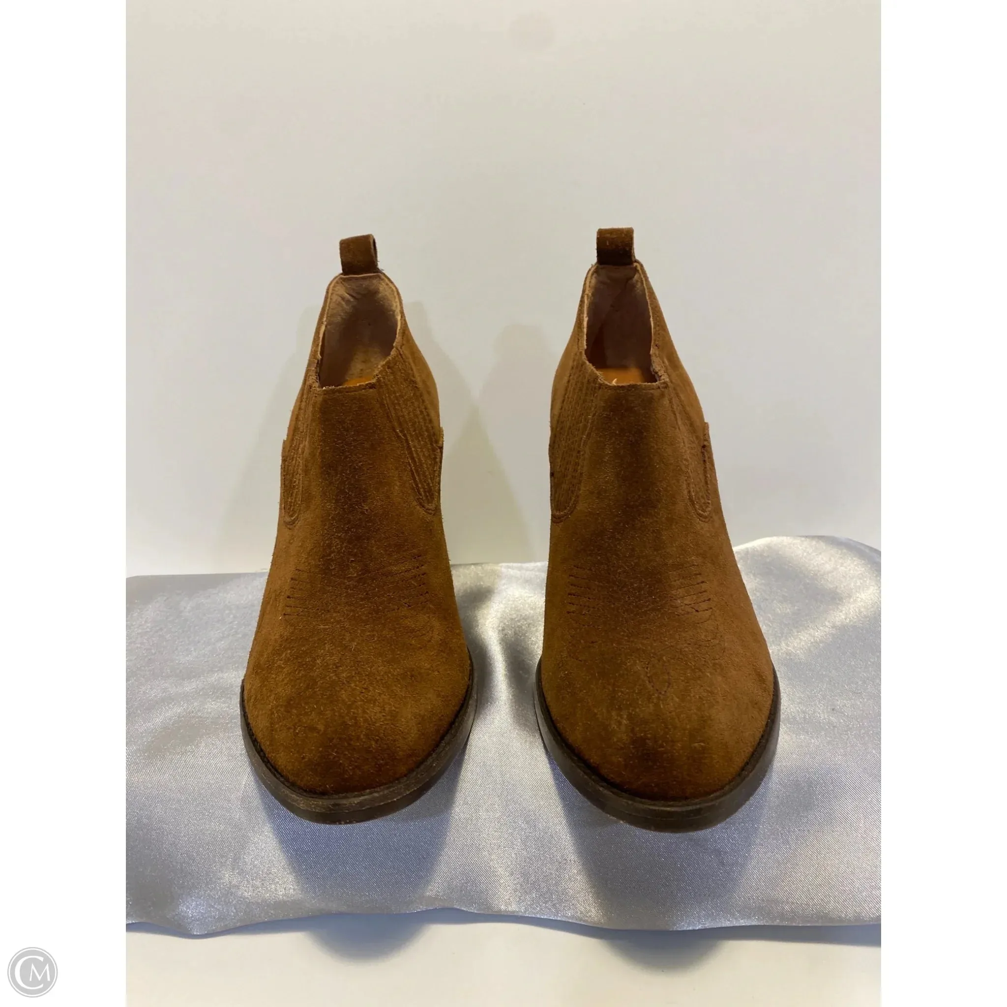 Boots Designer By Frye In Brown, Size: 7 Deep Grip Heel Safe