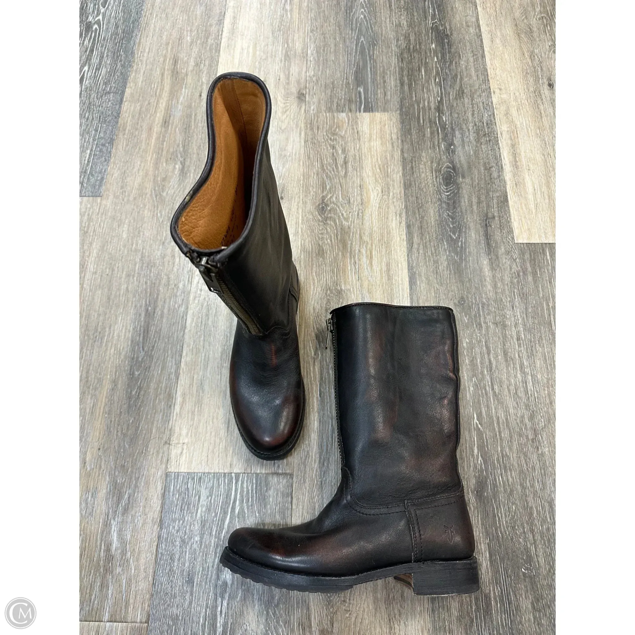 Boots Designer By Frye In Brown, Size: 7.5 Ergonomic Design Comfort Stand