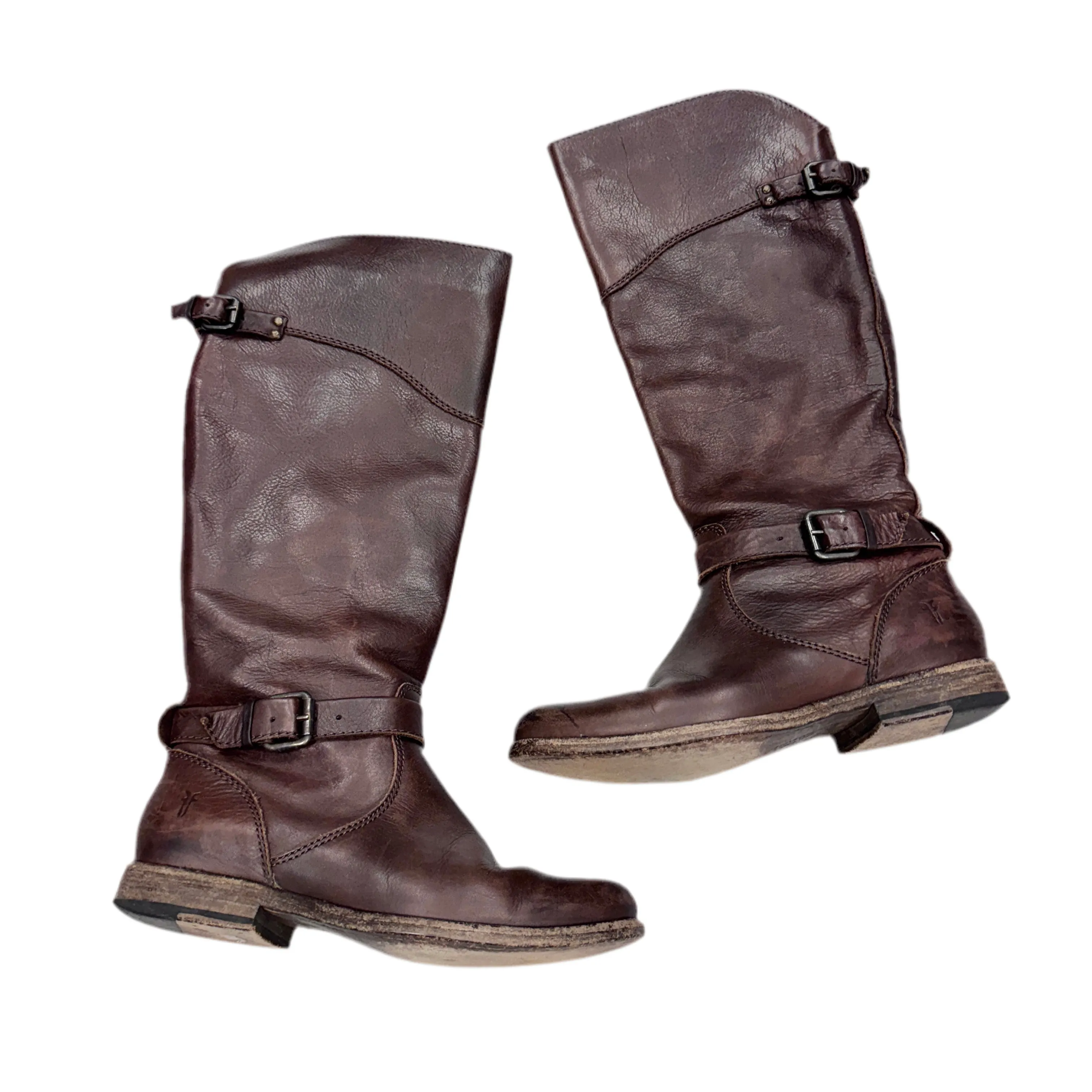 Boots Designer By Frye In Brown, Size: 8 Flexible Fit Busy Professionals plantar fasciitis support