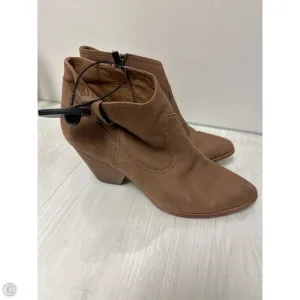 Boots Designer By Frye In Brown, Size: 9.5 Silver Shine Core Flex