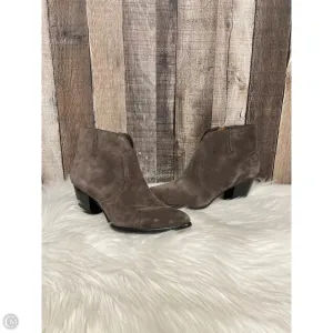 Boots Designer By Frye In Taupe, Size: 8 Heel Stabilizer Sport Edge