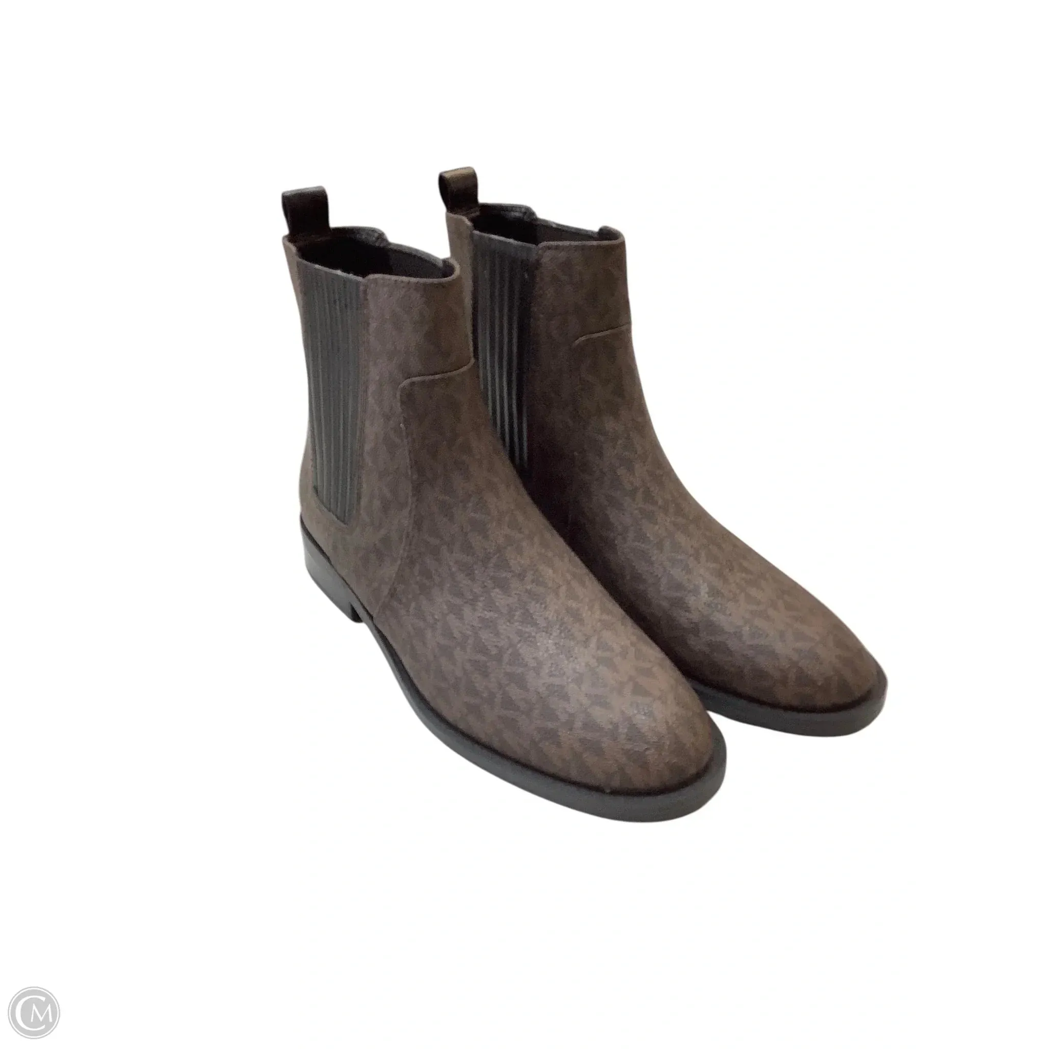 Flexible Rocker Sole Ventilation Perforation System Boots Designer By Michael Kors In Brown, Size: 7.5
