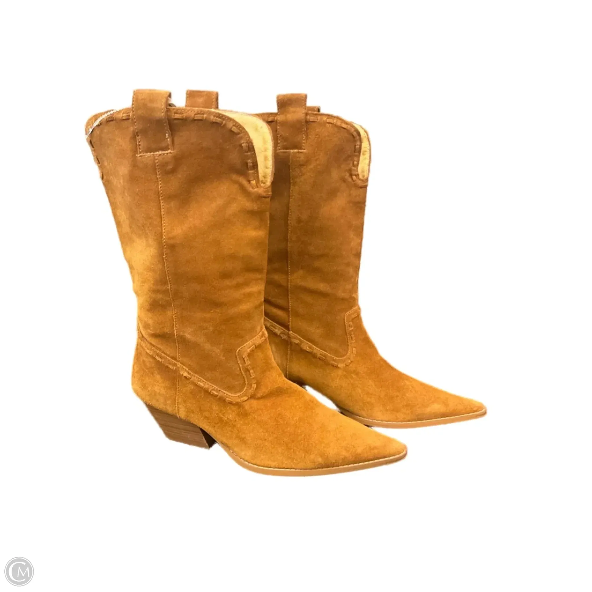 Energy Return Foam Boots Designer By Michael Kors In Tan, Size: 9