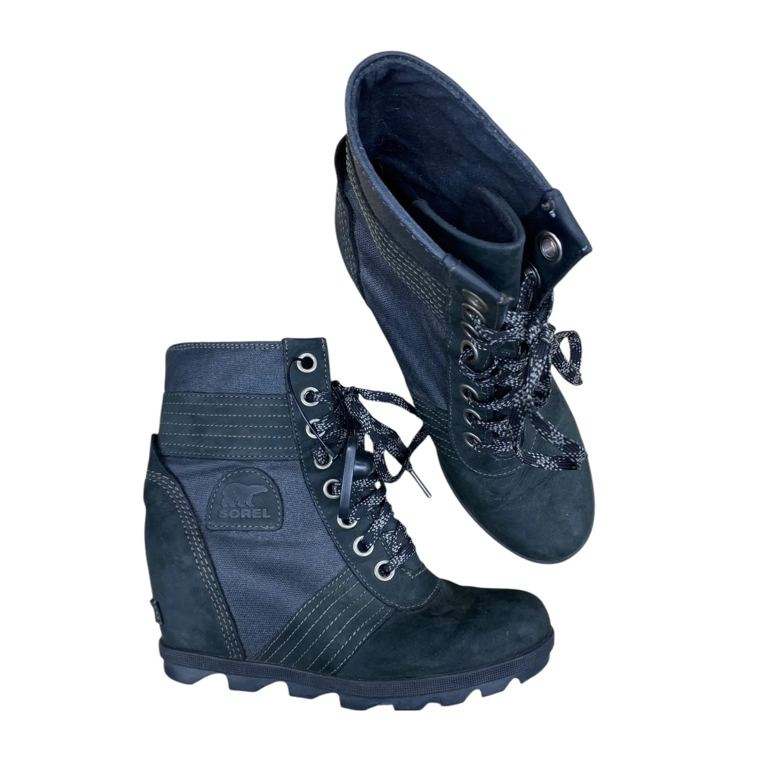 Gym Quick Boots Designer By Sorel In Black, Size: 8.5