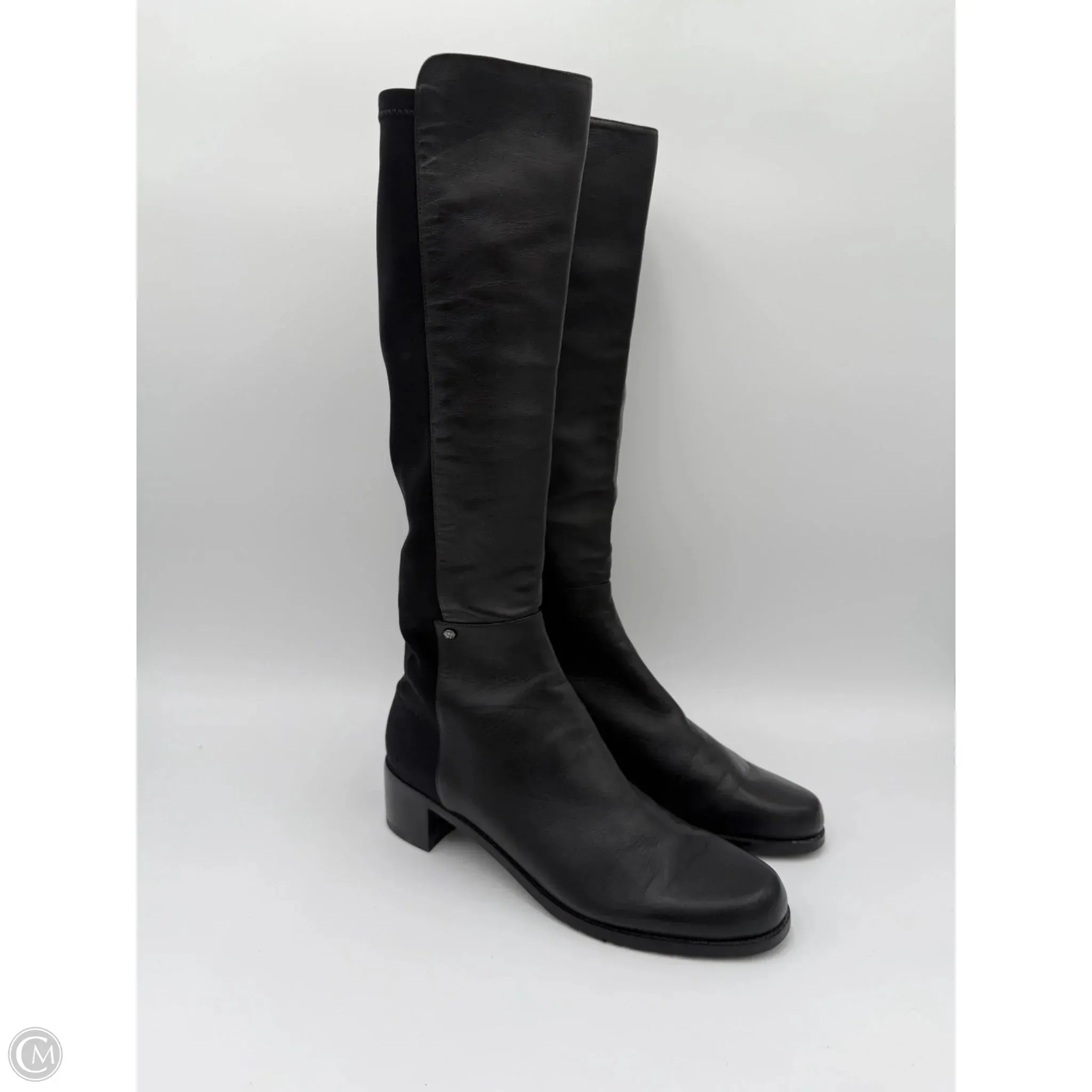 Boots Designer By Stuart Weitzman In Black, Size: 10 Breathable Airflow Channels Durable Build Airport Travel