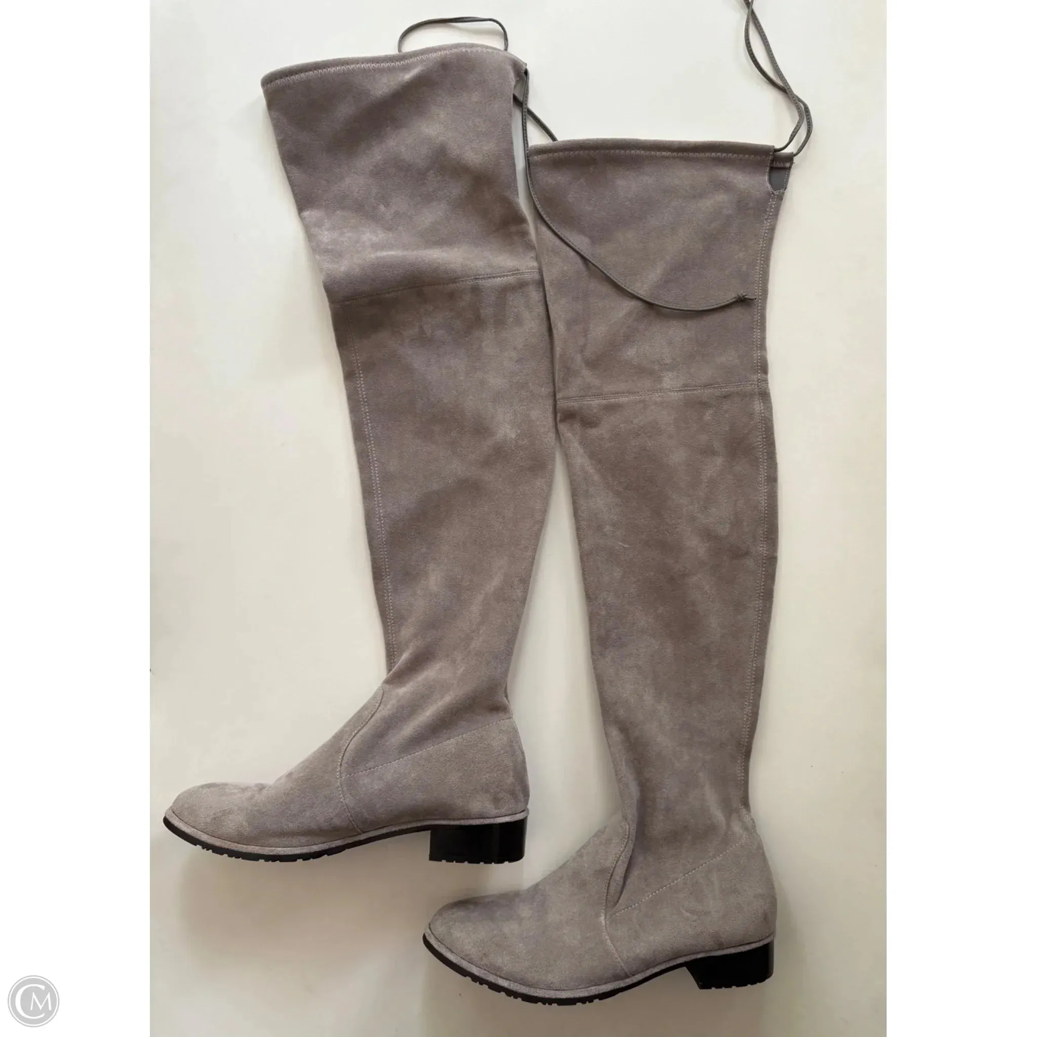 Boots Designer By Stuart Weitzman In Grey, Size: 9 Flexibility Rolling Motion Design