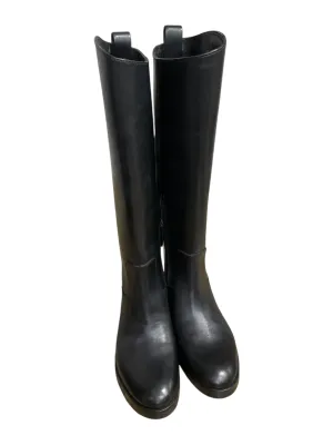 Ergonomic Footbed Breathable Inner Sleeve Boots Designer By Tory Burch In Black, Size: 6.5