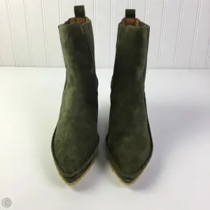 Ice Grip Boots Designer By Tory Burch In Green, Size: 7