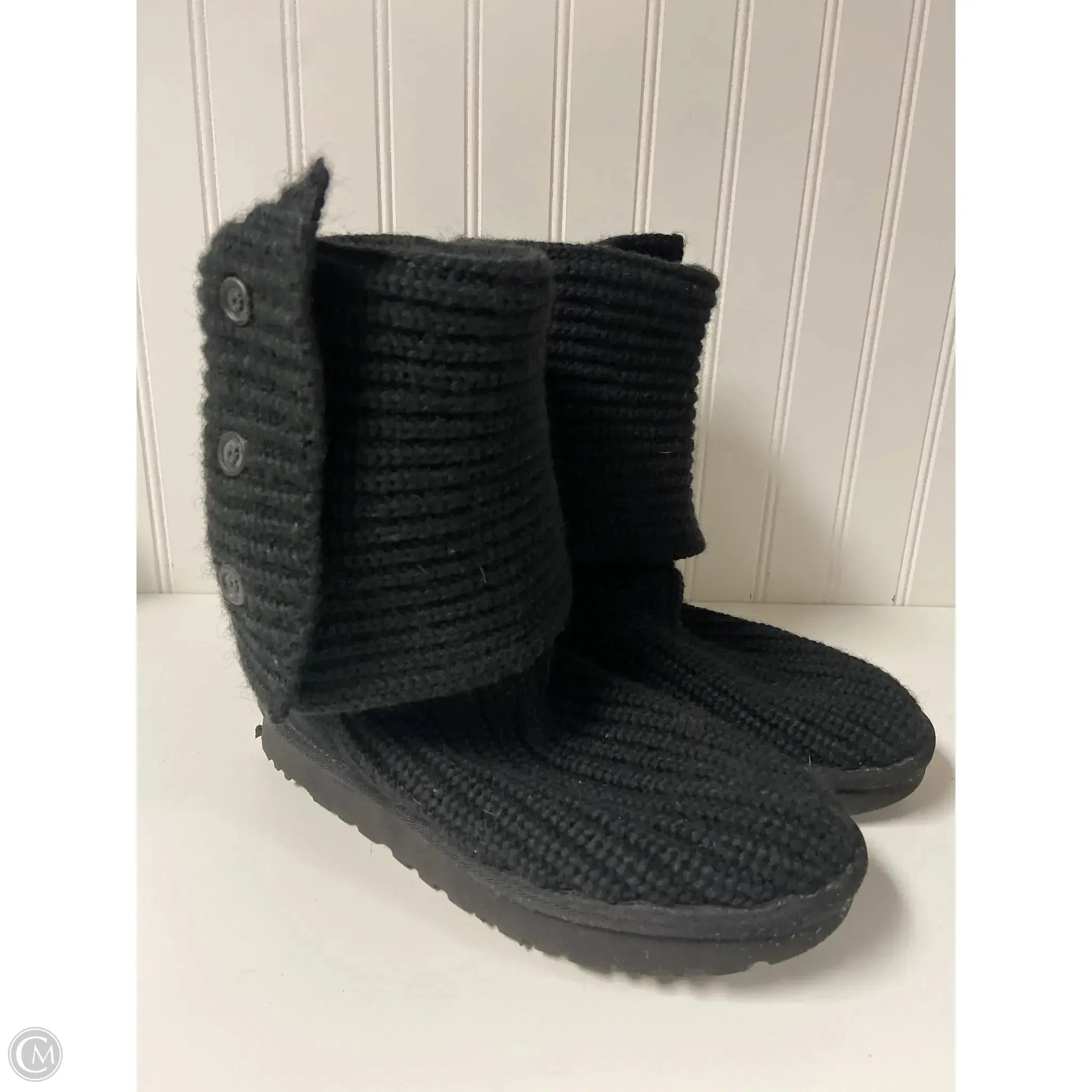 Boots Designer By Ugg In Black, Size: 7 Supportive Core All Ages