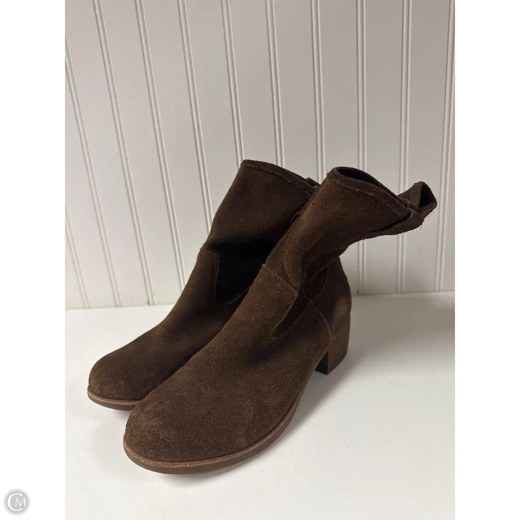 French Soft Boots Designer By Ugg In Brown, Size: 7