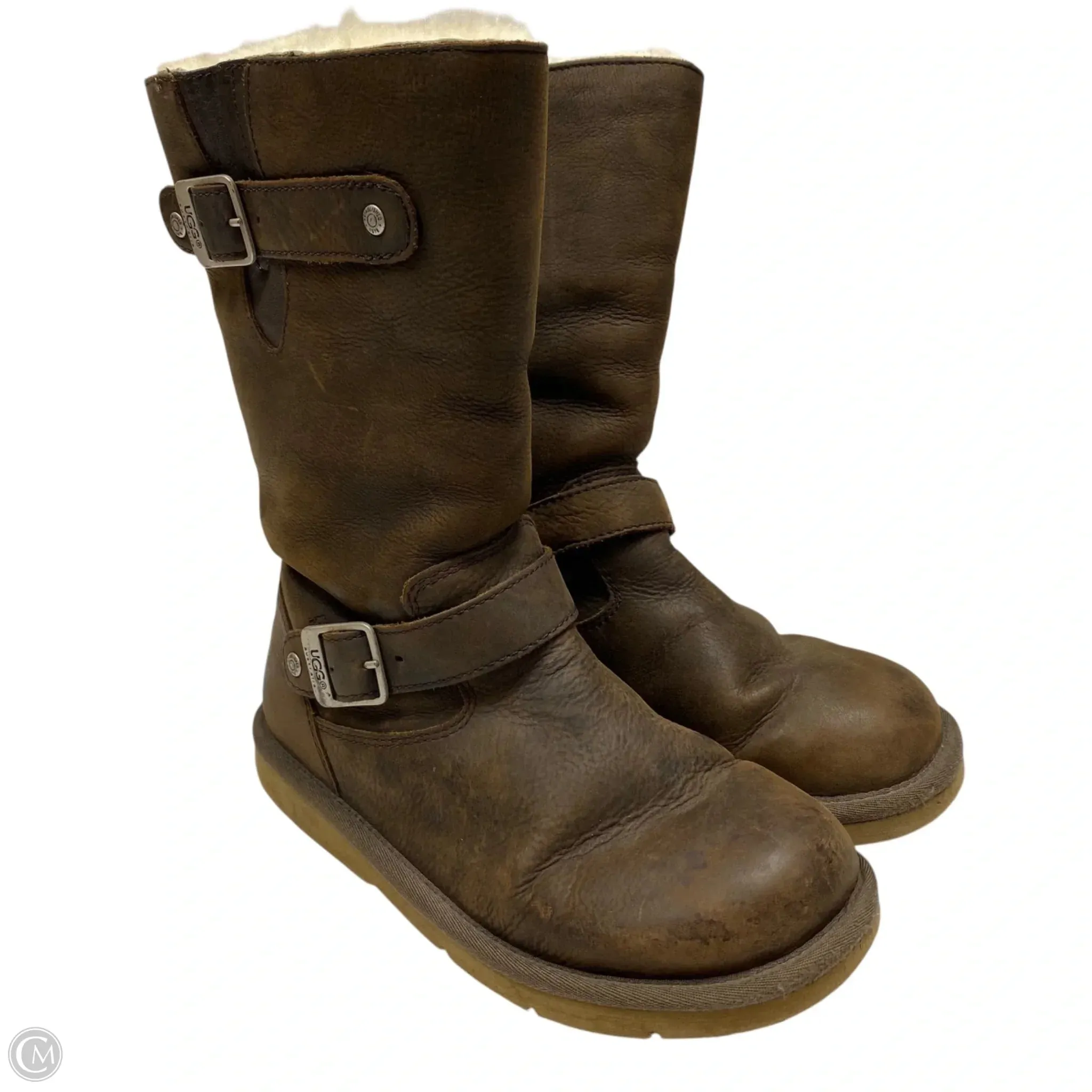 Boots Designer By Ugg In Brown, Size: 7 Hot Day