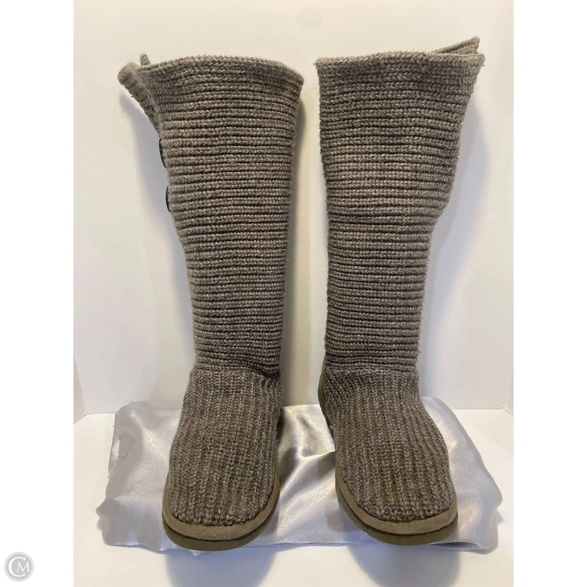 Quick Flex Kind Step Boots Designer By Ugg In Grey, Size: 9