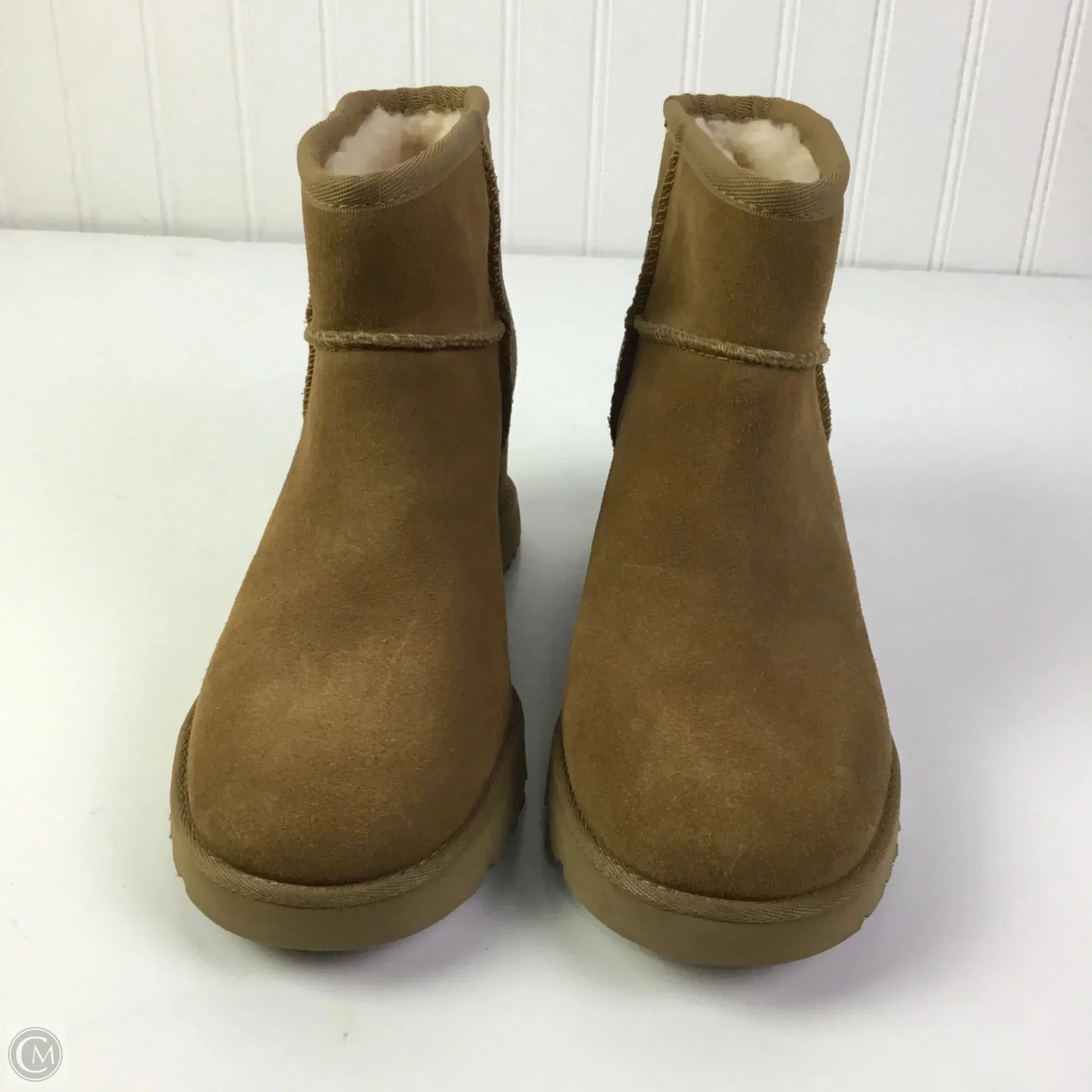 Boots Designer By Ugg In Tan, Size: 6.5 Antique Glow