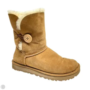 Boots Designer By Ugg In Tan, Size: 8 Adjustable Lace Closure Posture aid