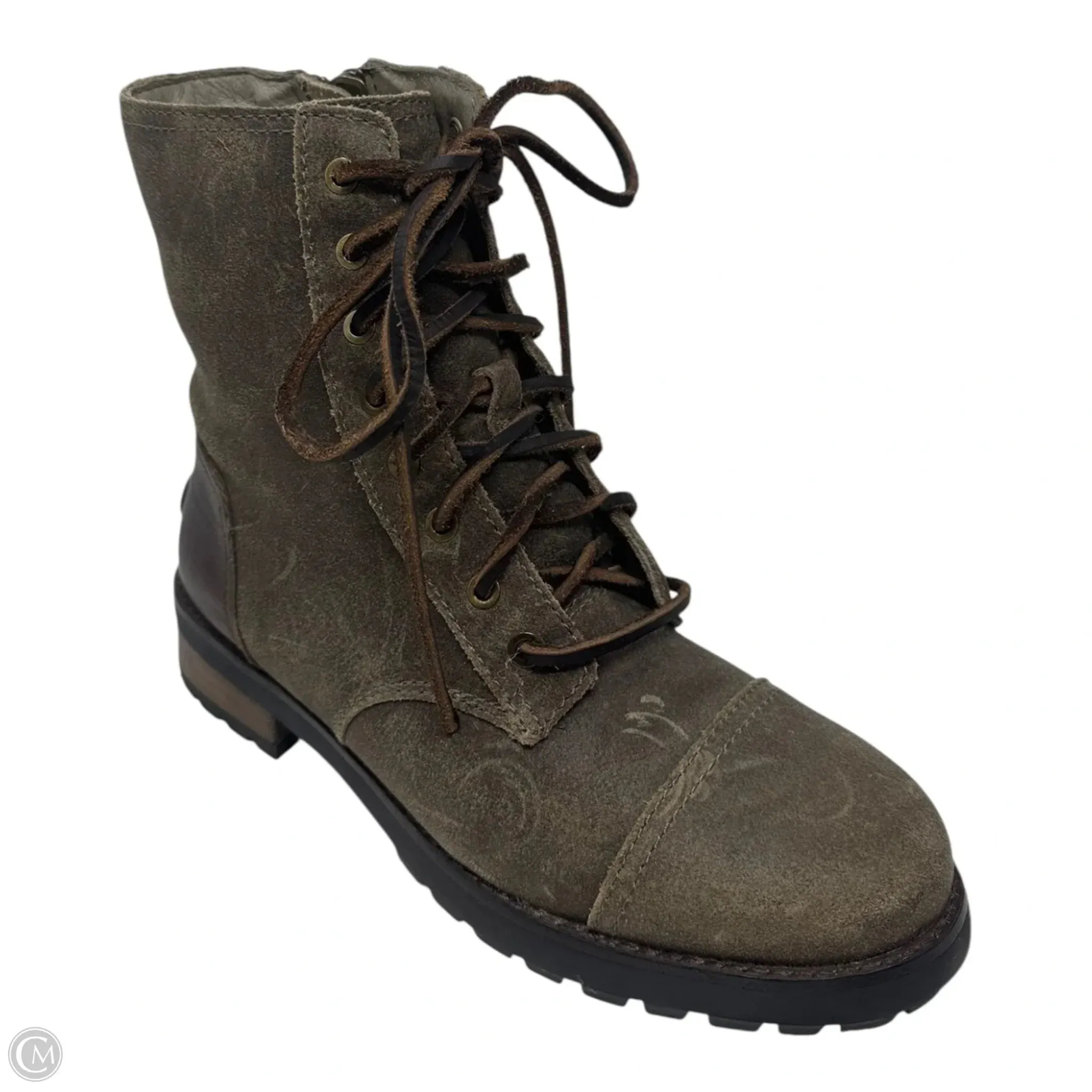 Boots Designer By Ugg In Taupe, Size: 6.5 Action Fast