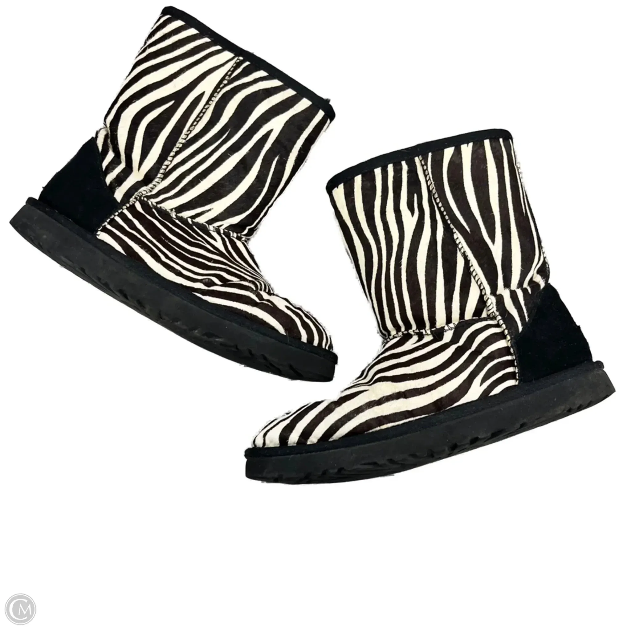 Boots Designer By Ugg In Zebra Print, Size: 8 night walk
