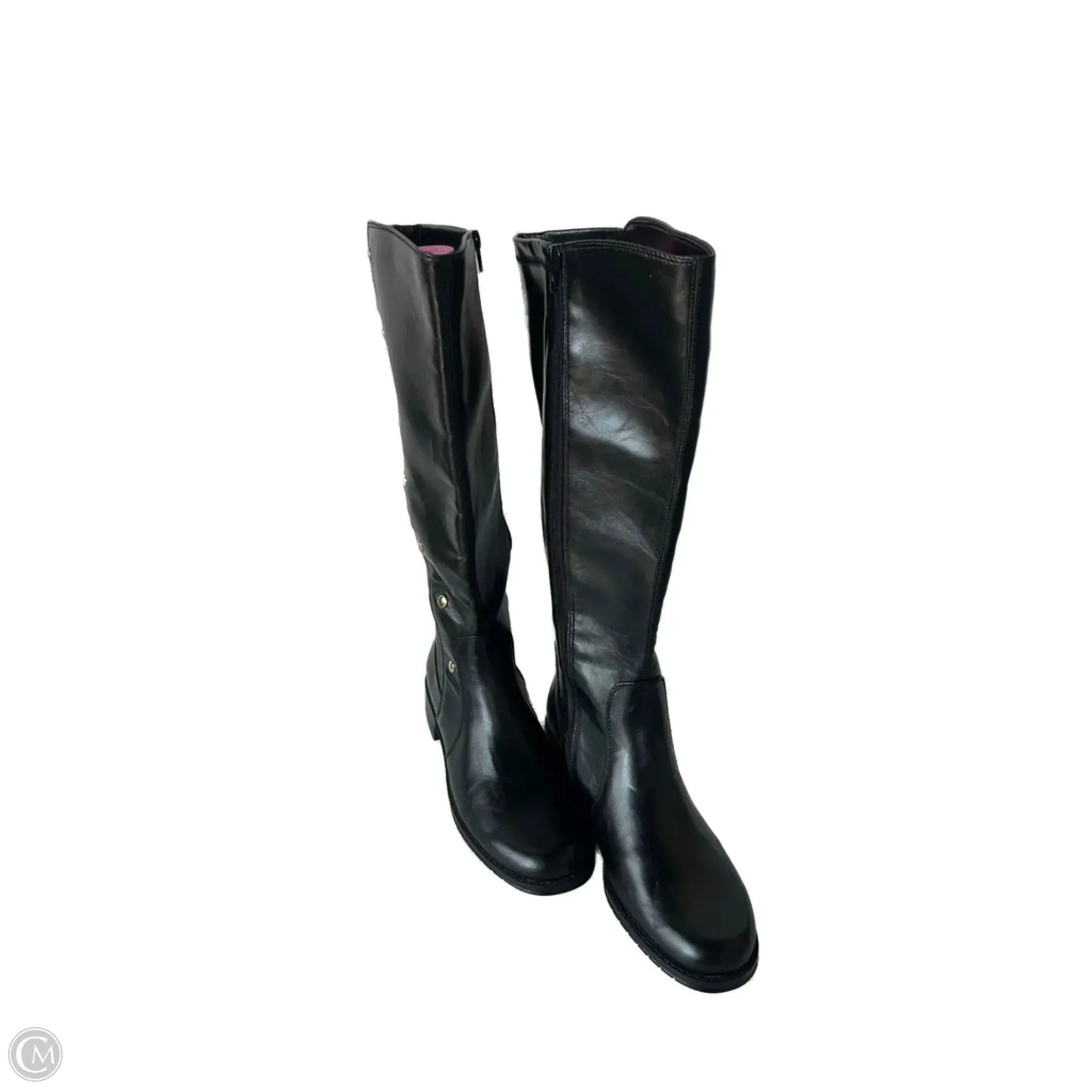 packable All-Purpose Footwear Boots Knee Flats By Aerosoles In Black, Size: 9.5